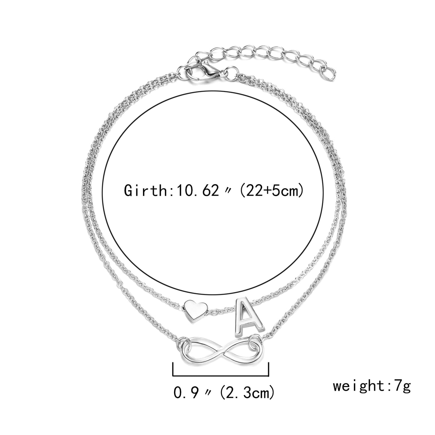 Infinity Initial Anklet