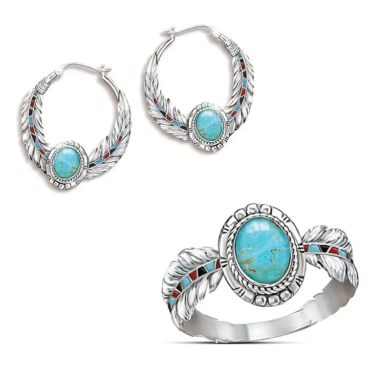 4 Pc Turquoise Set