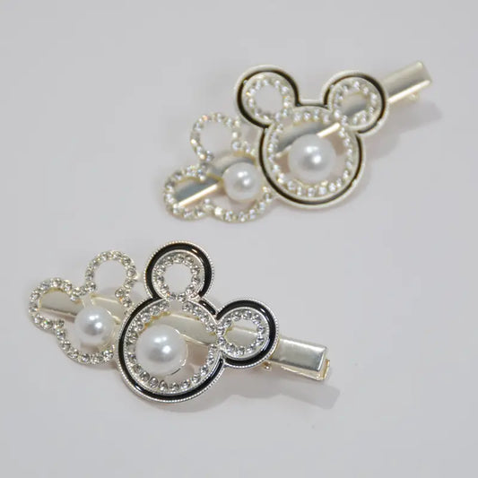 Rhinestone Mouse Hair Clips