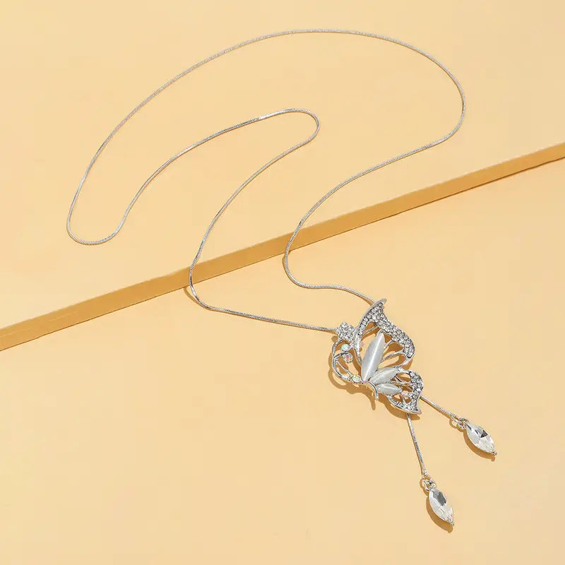 Butterfly Lariat Necklace