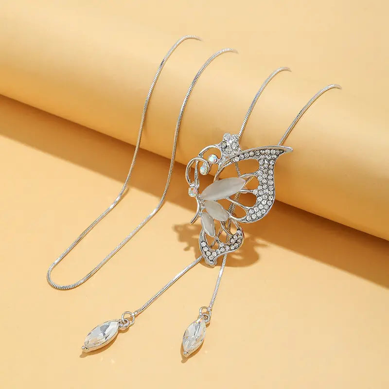 Butterfly Lariat Necklace