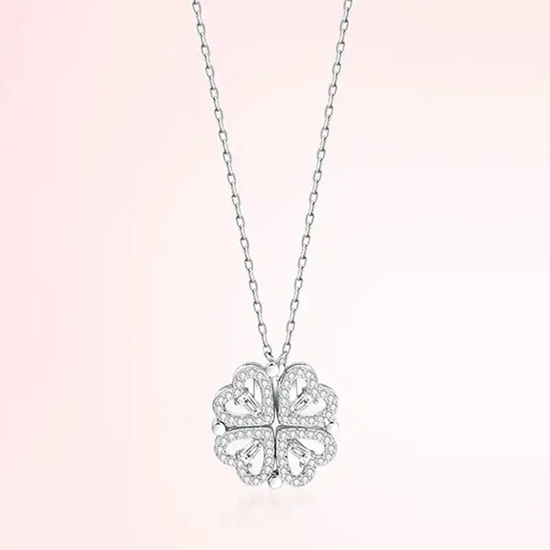 2-in-1 Clover Heart Necklace