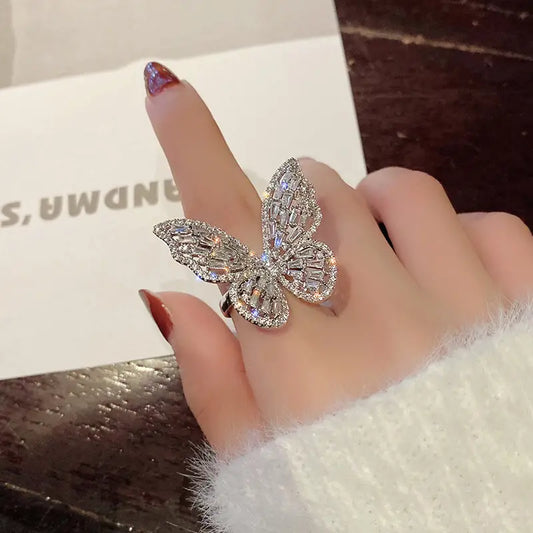 Large Butterfly Ring