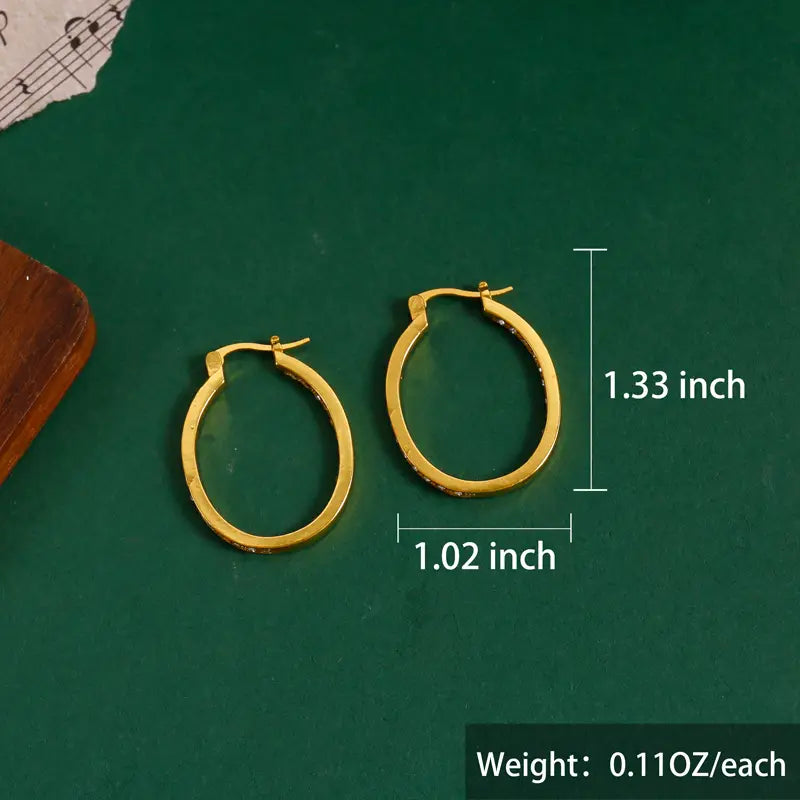 Small CZ Hoop