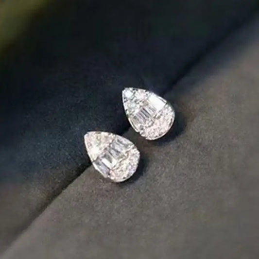 Pear Shaped CZ Earrings