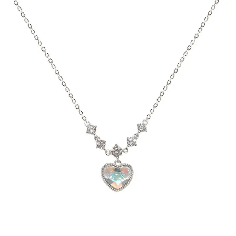 Iridescent Heart Necklace