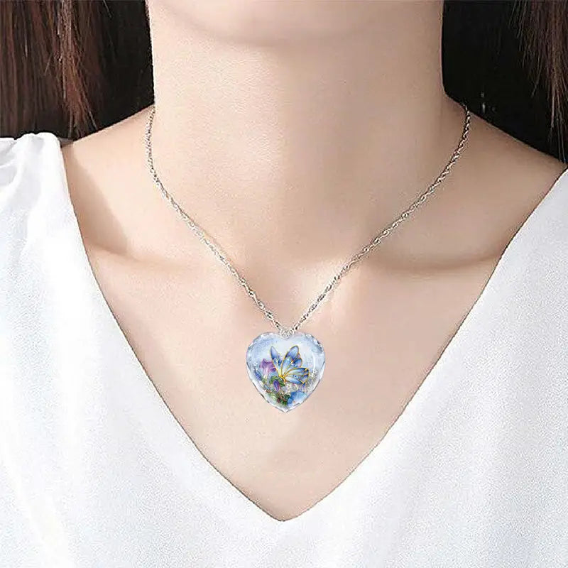 Butterfly Heart Necklace