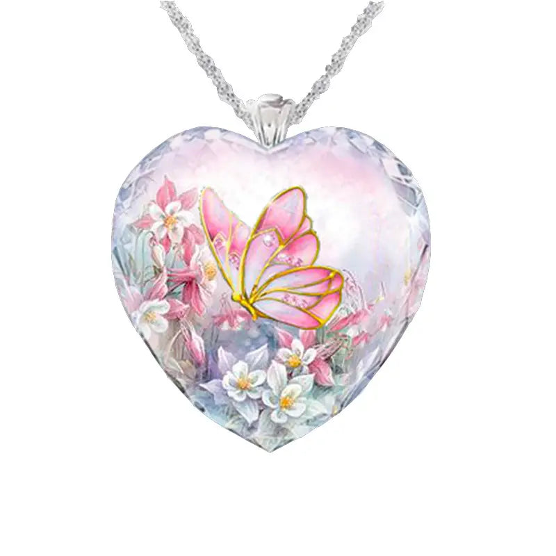 Butterfly Heart Necklace