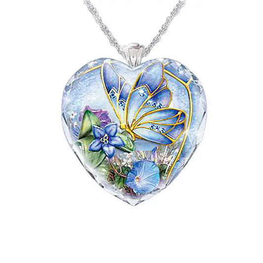 Butterfly Heart Necklace