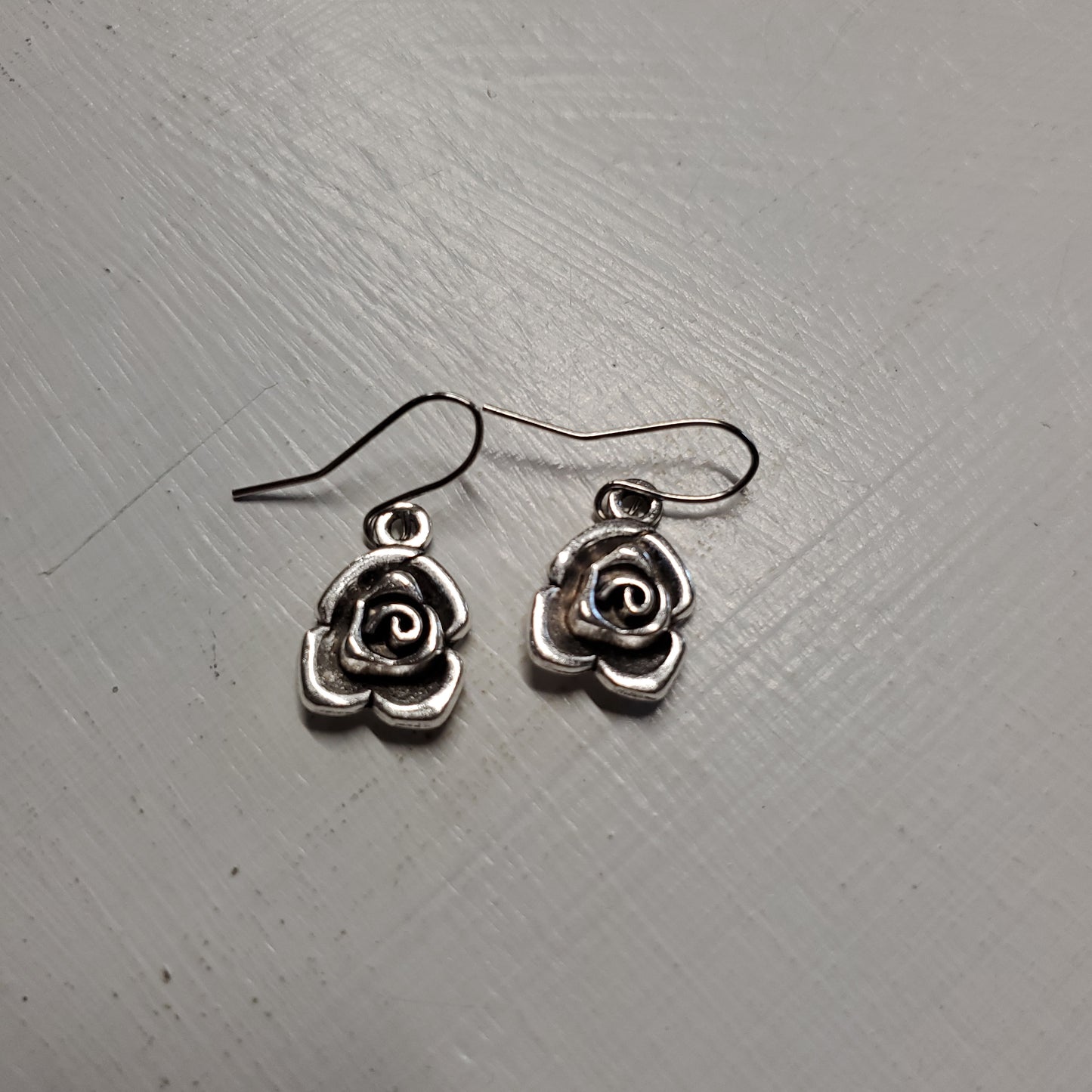 3 Pair Silver Dangle Earrings