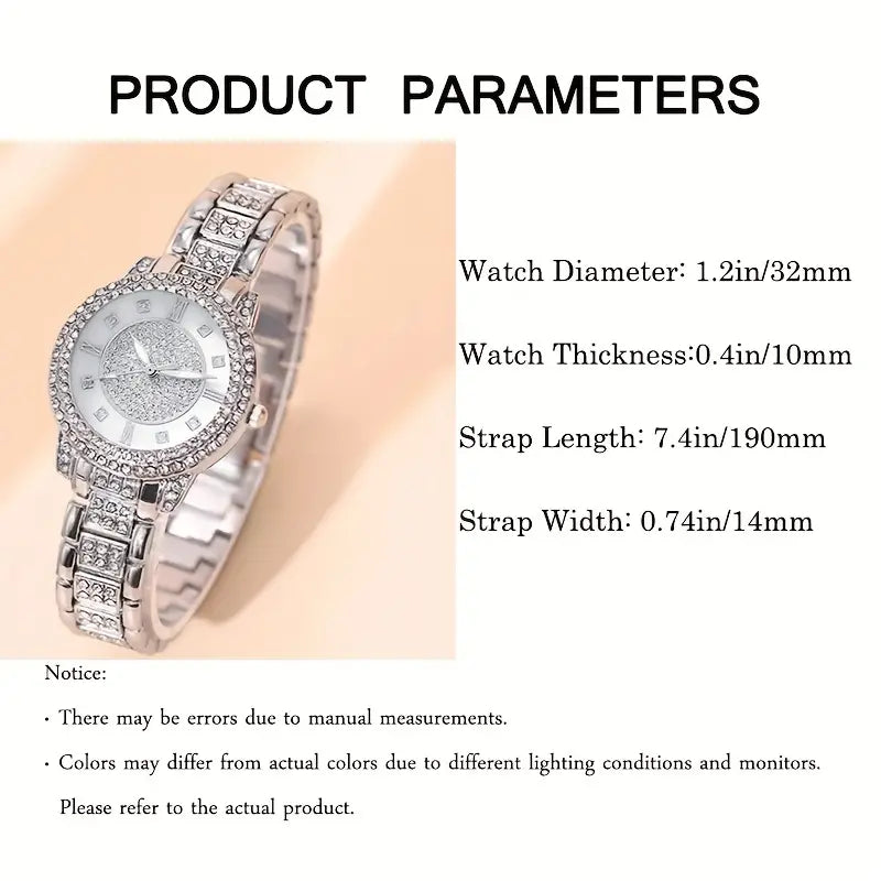 5-Pc Rhinestone Watch Set