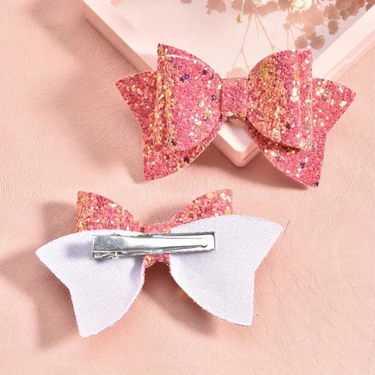 2-Pc Sequin Hair Bows