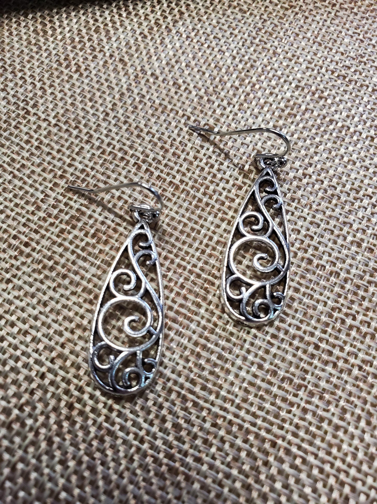 3-Pc Boho Silver Dangle Earrings