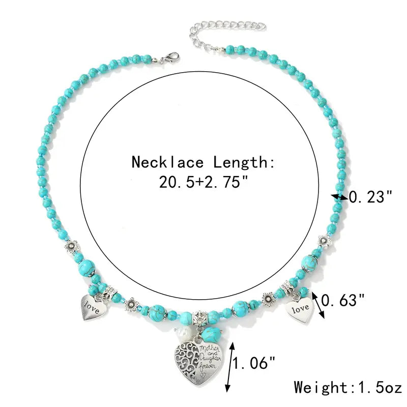 Mother/Daughter Turquoise Necklace