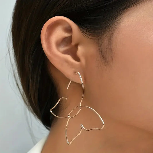 Butterfly Hoop Earrings