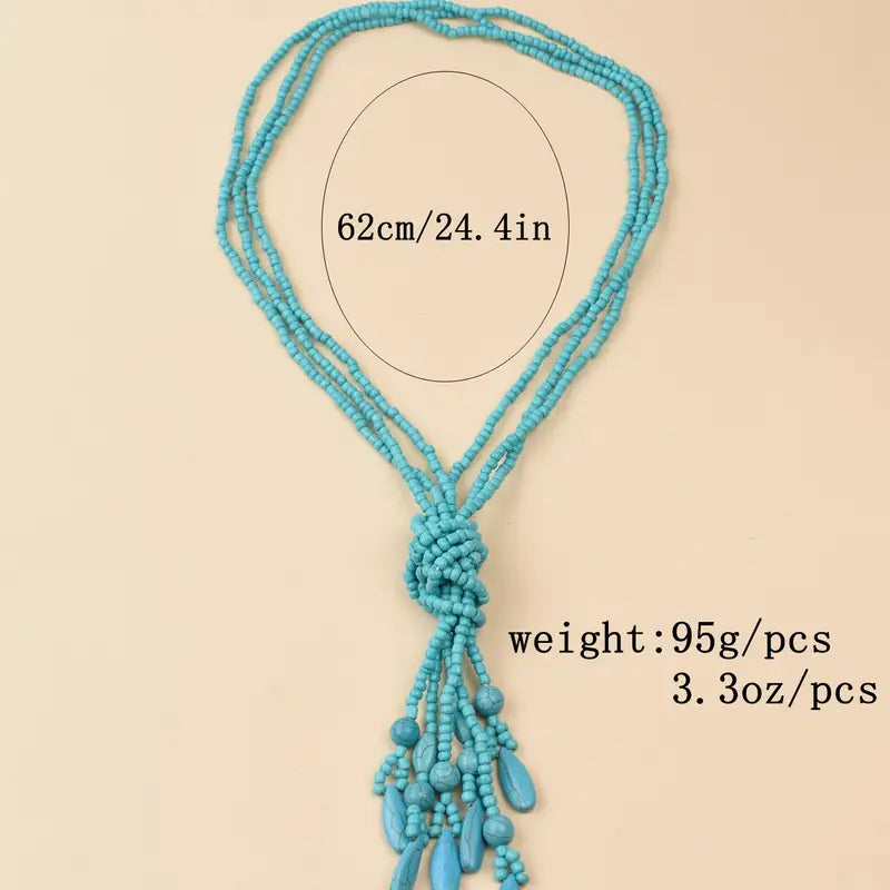 Turquoise Knot Necklace