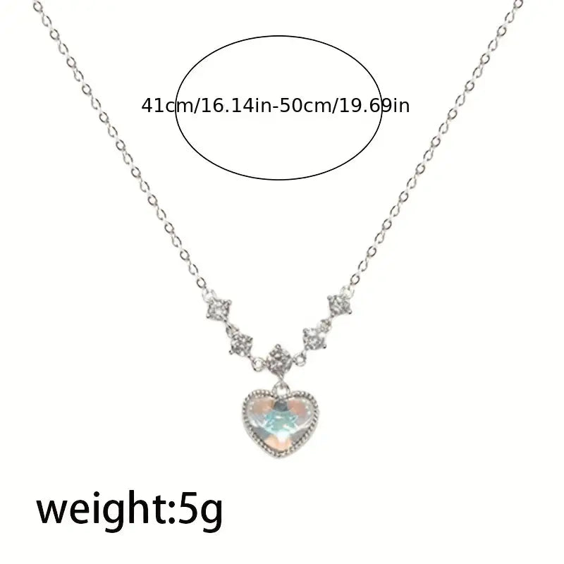 Iridescent Heart Necklace