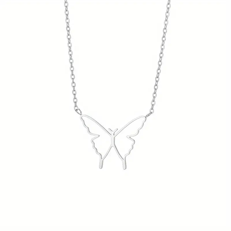 Butterfly Outline Necklace