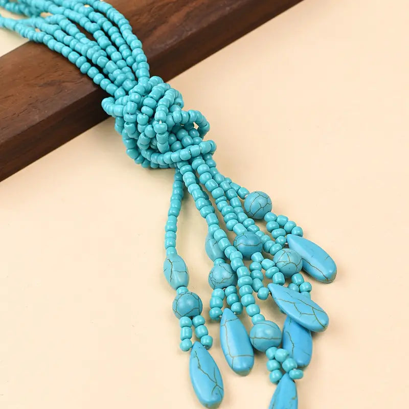 Turquoise Knot Necklace