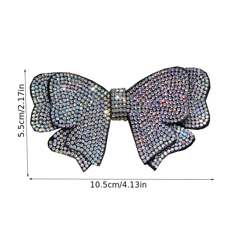 Rhinestone Bow Hair Clip