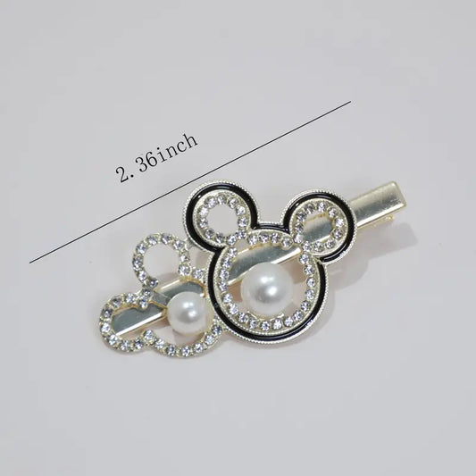 Rhinestone Mouse Hair Clips