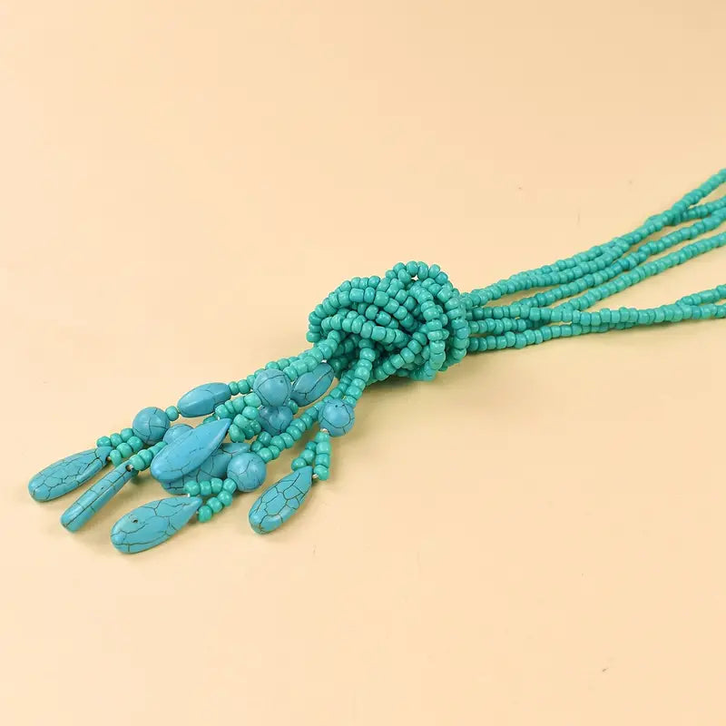 Turquoise Knot Necklace