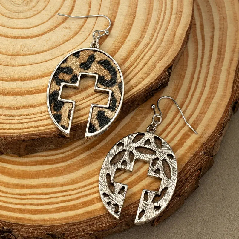 Cross Cutout Earrings