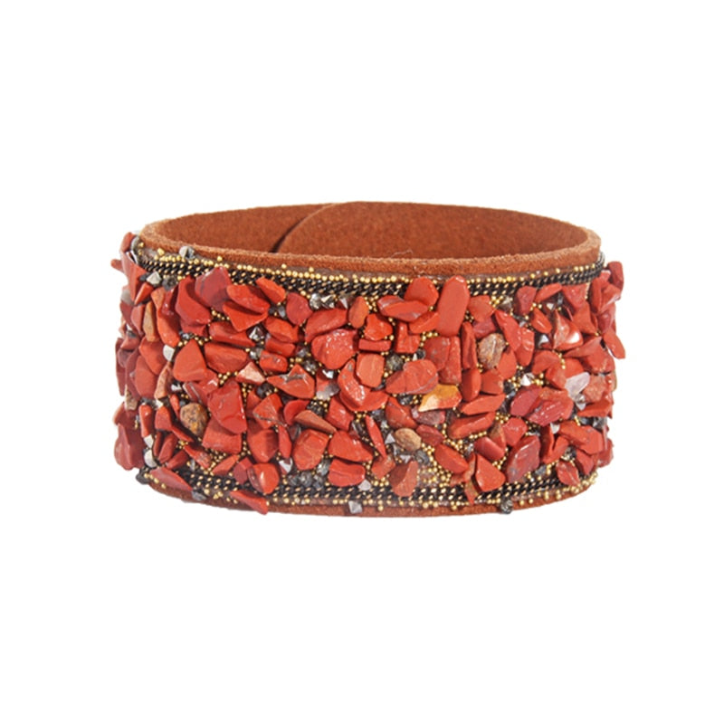 Rock Cuff Wrap Bracelet