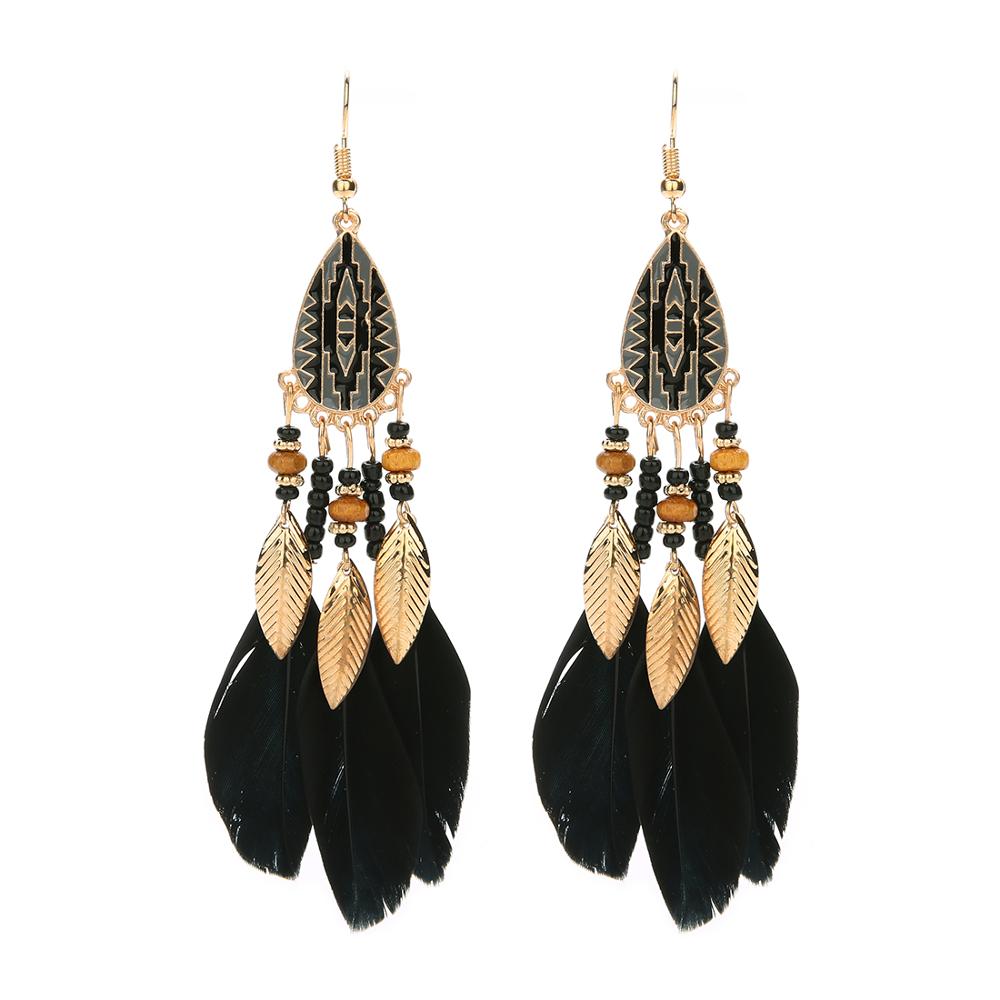 Bohemian Feather Earrings