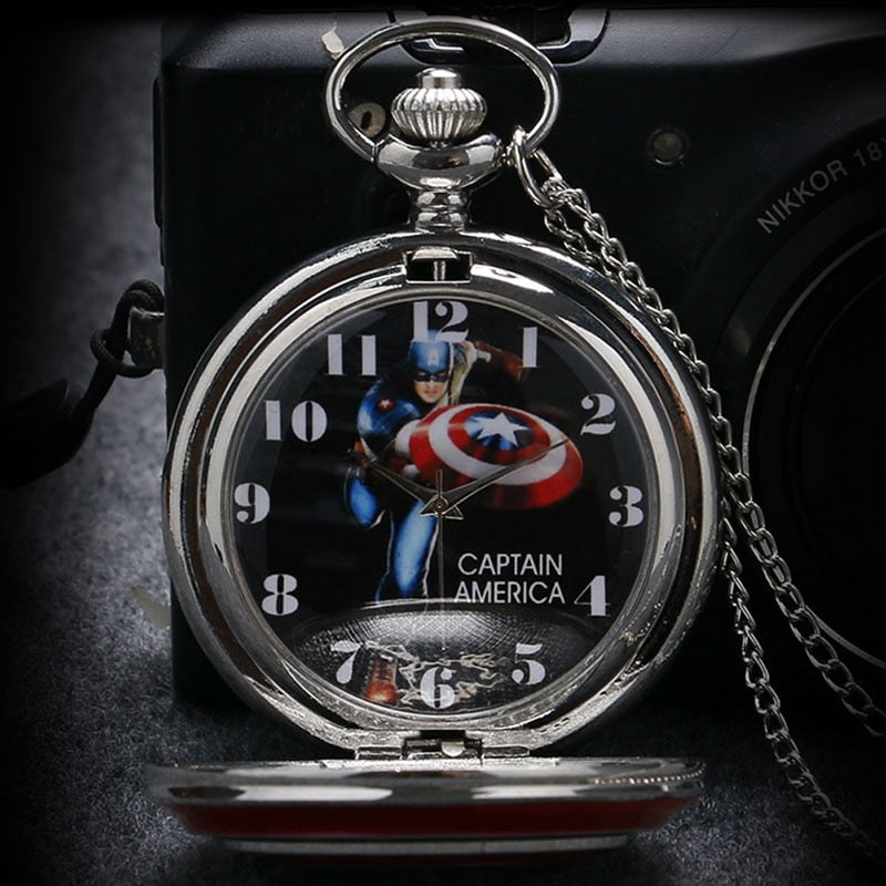 Marvel Captain America Pocket Watch