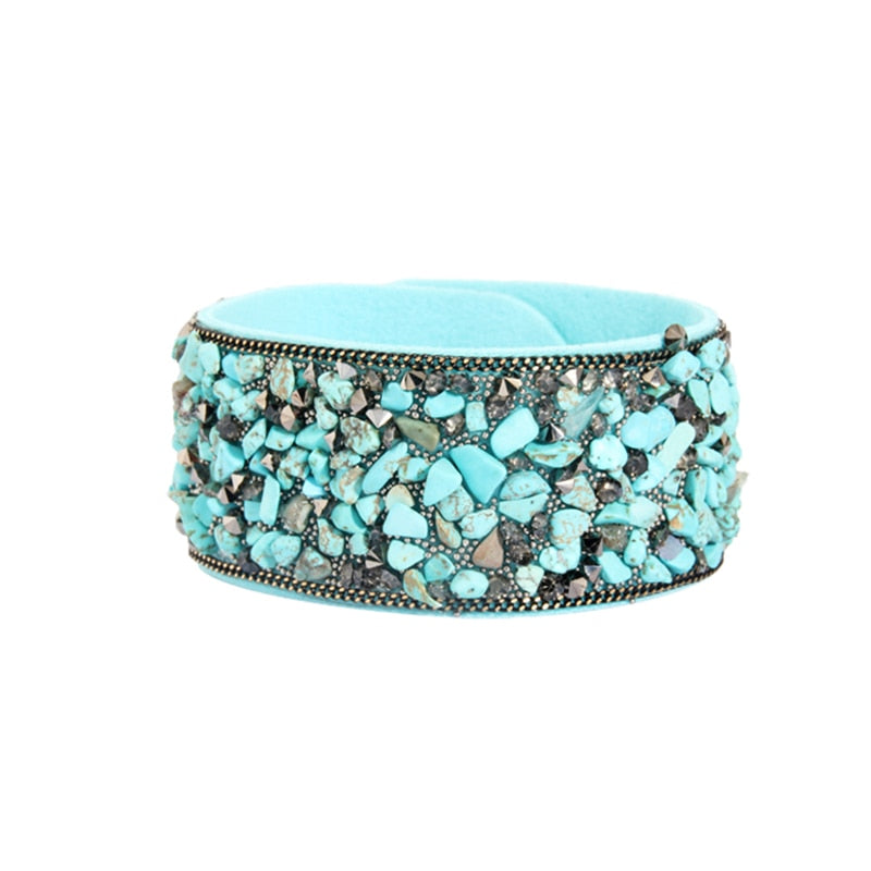 Rock Cuff Wrap Bracelet