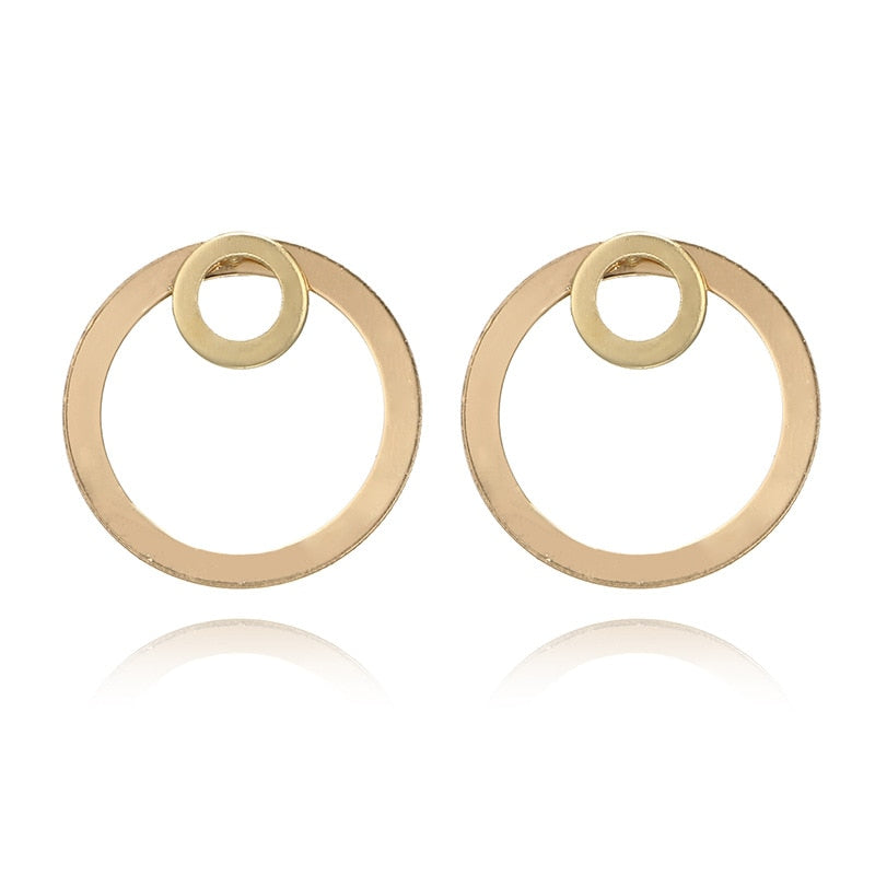 Double Ring Jacket Earrings