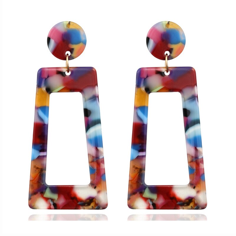 Geometric Acrylic Earrings