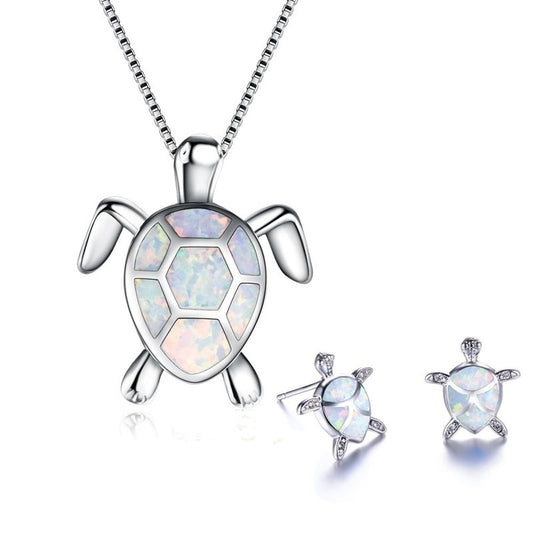 Sea Turtle Necklace Set