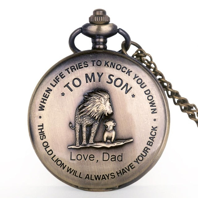 To My Son/Grandson Pocket Watch