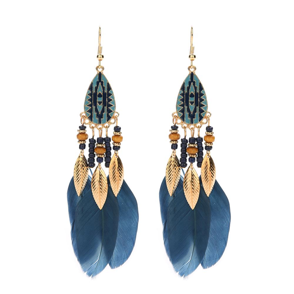 Bohemian Feather Earrings