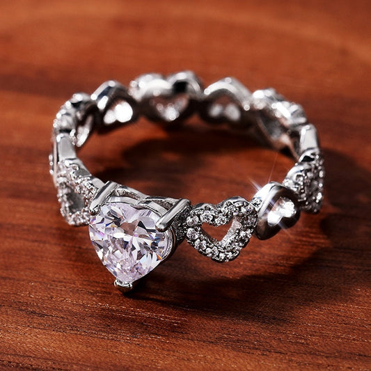 Linked Hearts Ring