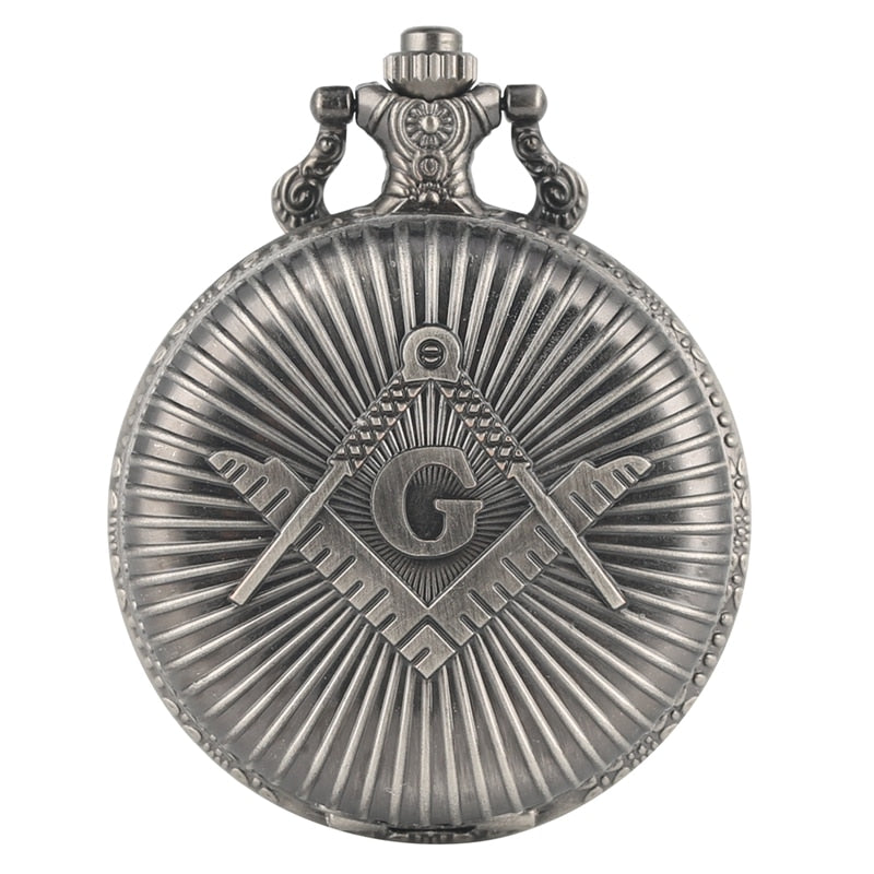 Square and Compass Mason Pocket Watch