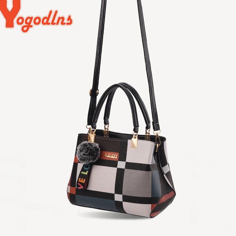 Color Blocks Satchel Handbag