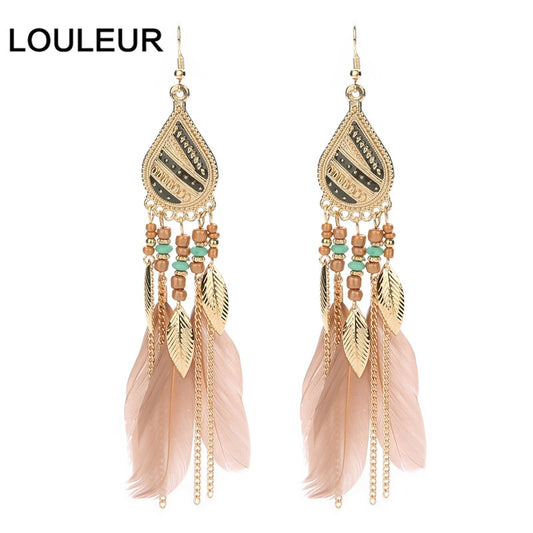 Bohemian Feather Earrings