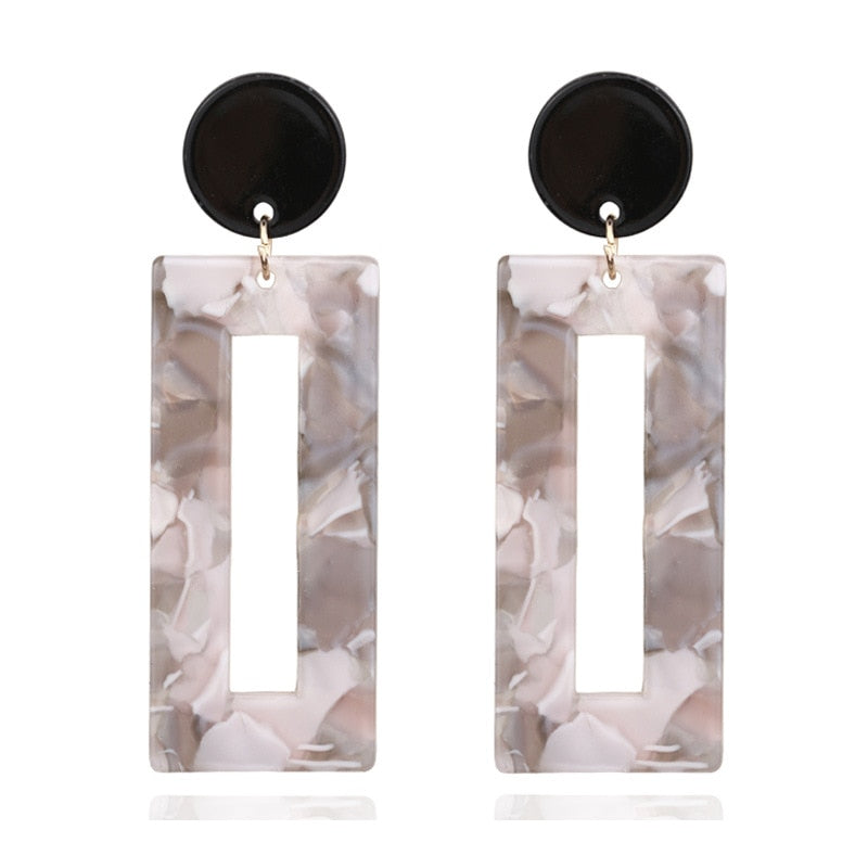 Geometric Acrylic Earrings