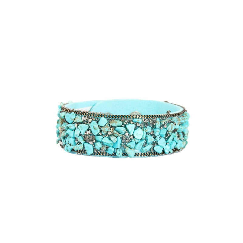 Rock Cuff Wrap Bracelet