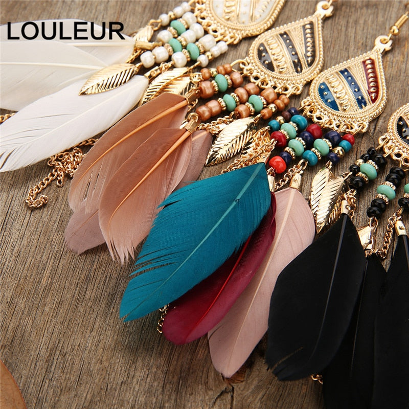 Bohemian Feather Earrings