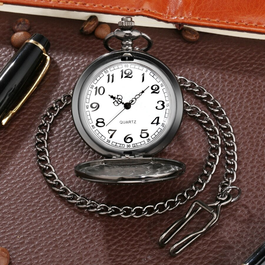 Modern Black Masonic Pocket Watch