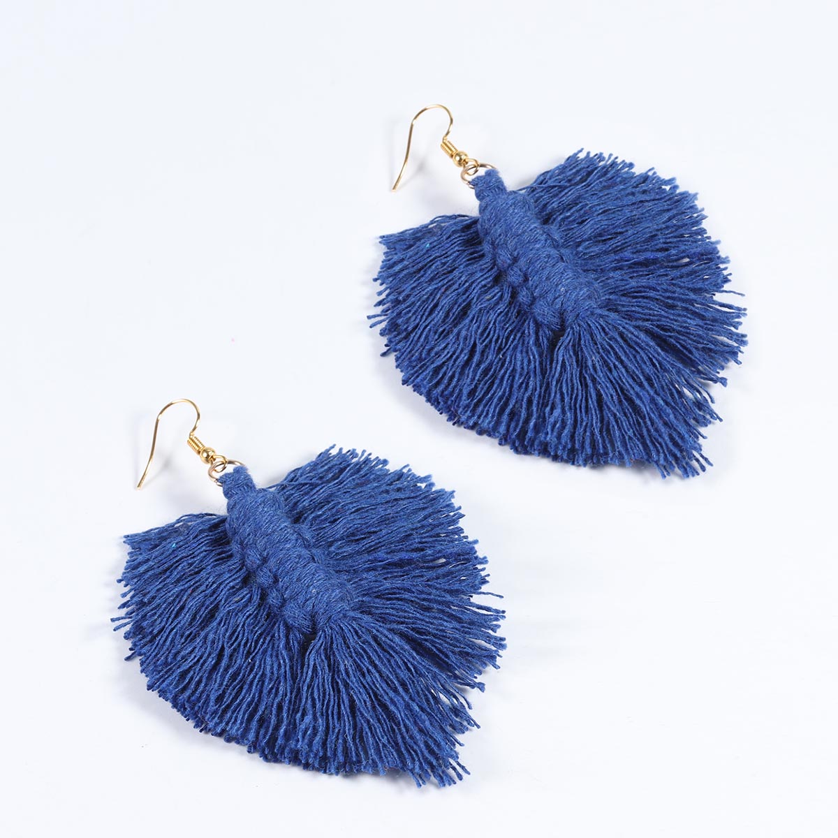 Macrame Feather Earrings