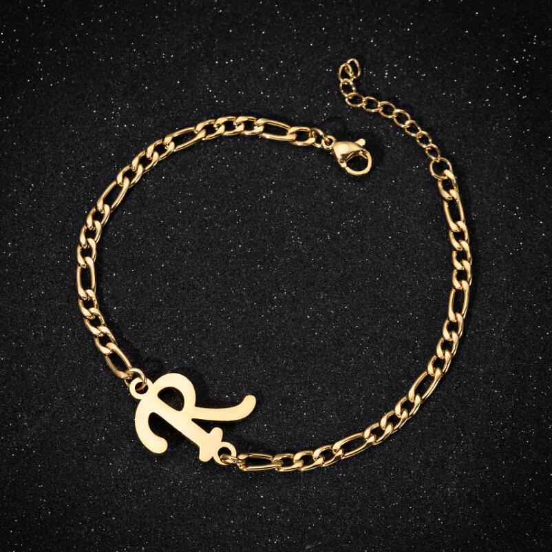 Initial Chain Bracelet