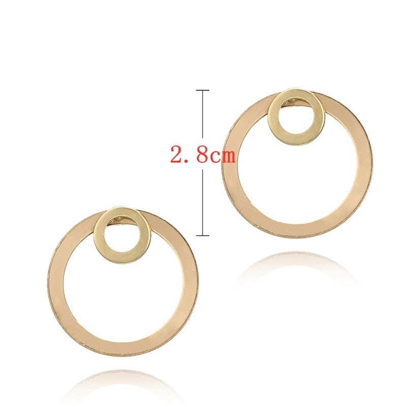 Double Ring Jacket Earrings