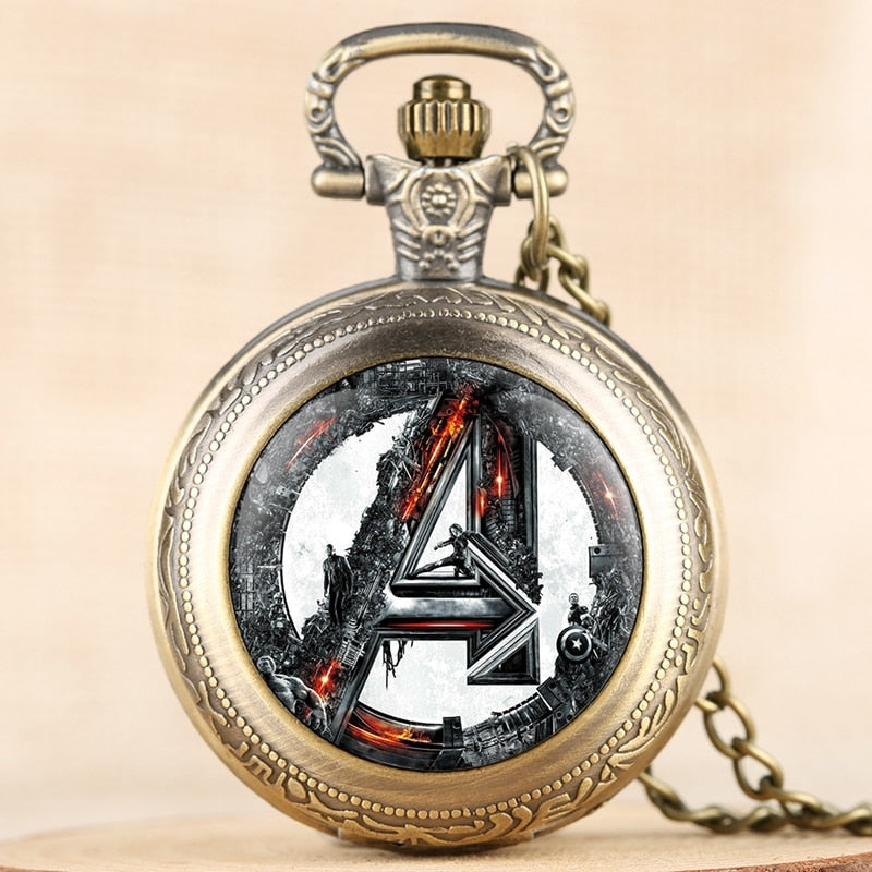 Marvel Avengers Logo Pocket Watch