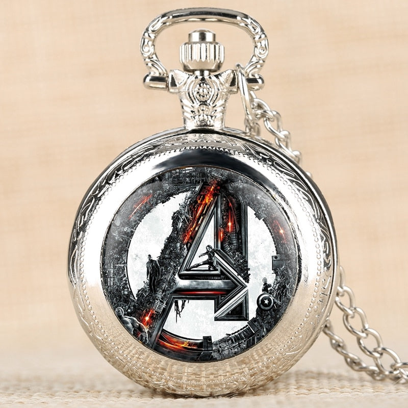 Marvel Avengers Logo Pocket Watch