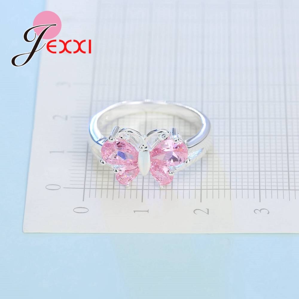 Pink Ice Butterfly Ring